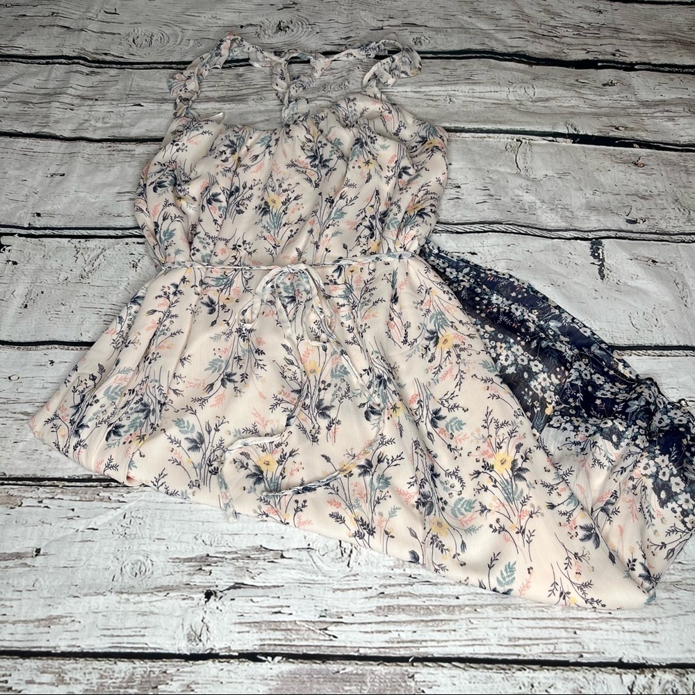 Motherhood Maternity Floral Print Chiffon Dress Size M - Picture 1 of 11